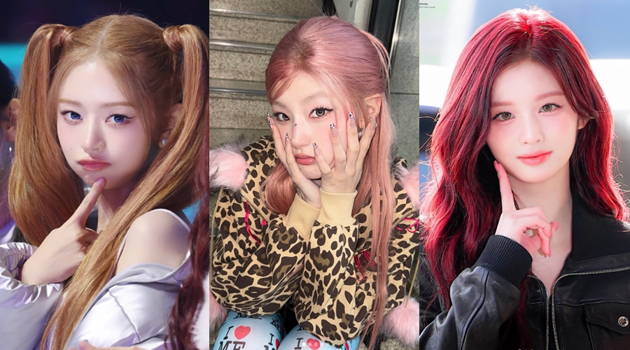 Từ trái qua: REI (IVE), Haneul (KISS OF LIFE), Sullyoon (NMIXX)