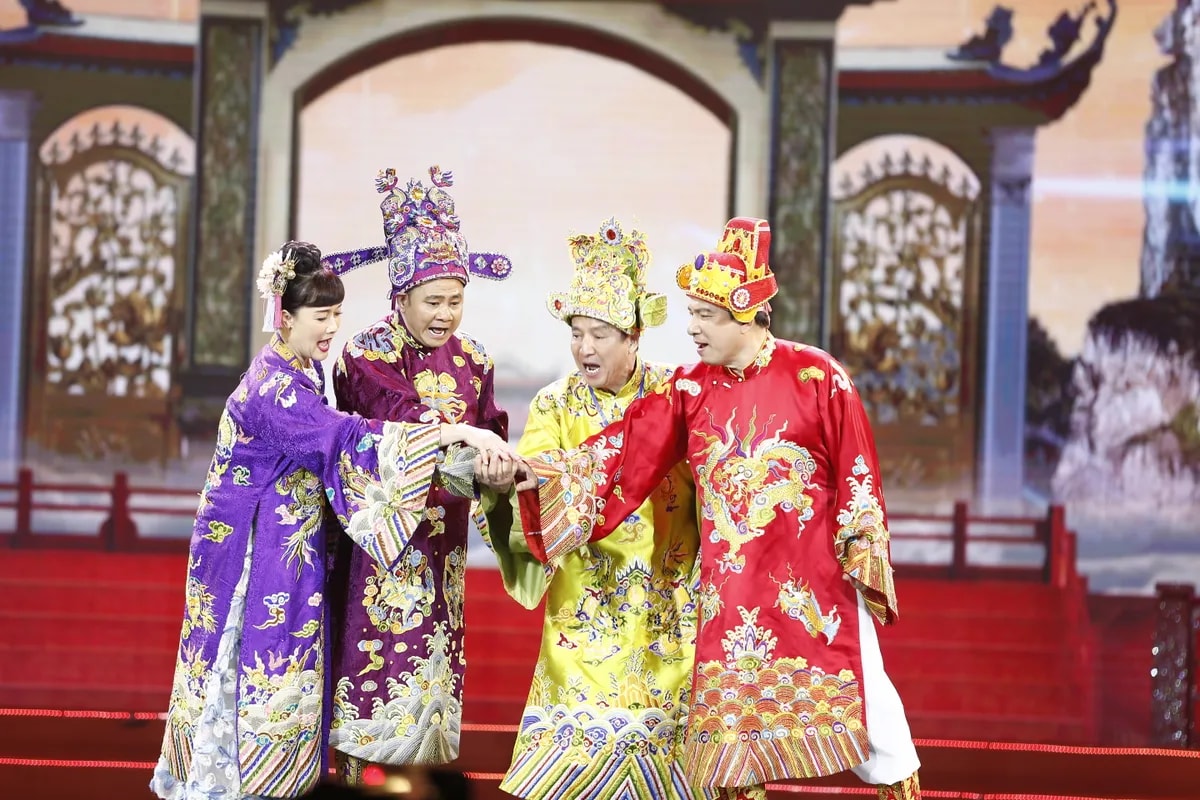 Có  lẽ  hiếm  có  chương  trình  nào  được  ví  von là kho lưu trữ” những câu thoại châm biếm như  các  chương  trìng  Táo  Quân  hàng  nămm. Ảnhh:VTV 