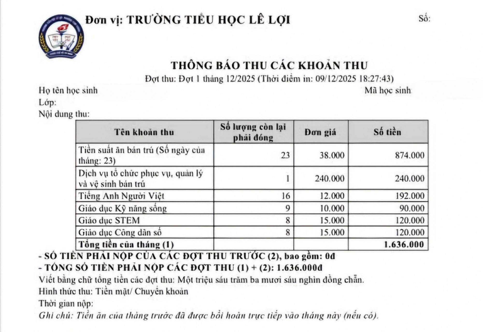 Nhiều môn học liên kết được trường tổ chức khiến tiền học mỗi tháng tăng cao