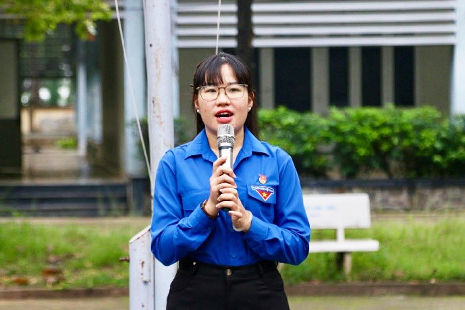 Cô Nguyễn Thị Quỳnh Giang - giảng viên, Bí thư Đoàn Thanh niên Phân hiệu Học viện Thanh thiếu niên Việt Nam tại TPHCM