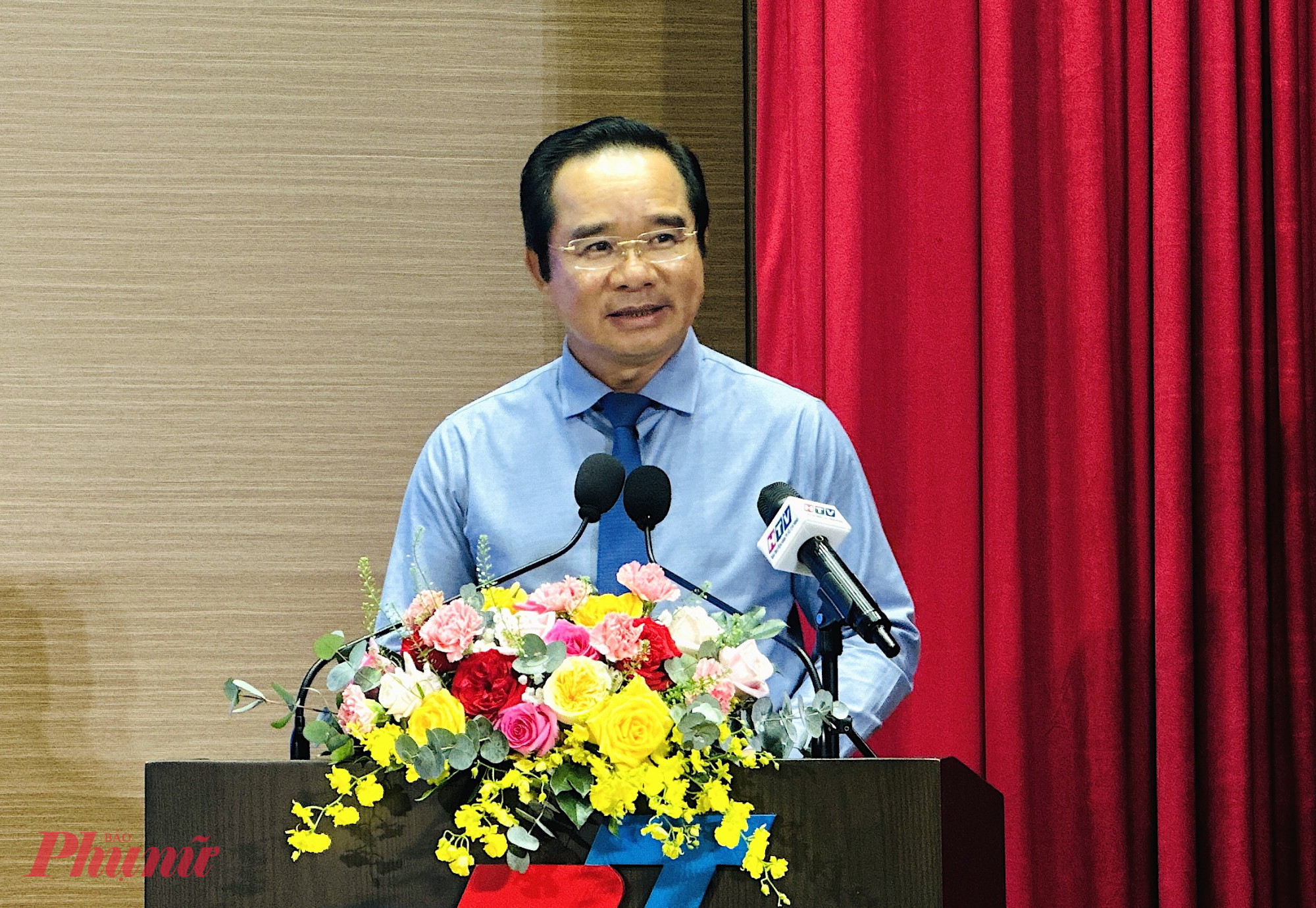 Đại học mạnh góp phần nâng cao năng lực cạnh tranh của TPHCM trong giai đoạn mới Chủ tịch UBND TPHCM Nguyễn Văn Được - nhấn mạnh,cho rằng nếu thiếu một hệ thống đại học mạnh, thành phố khó có thể nâng cao năng lực cạnh tranh toàn cầu - Ảnh: Nguyễn Loan