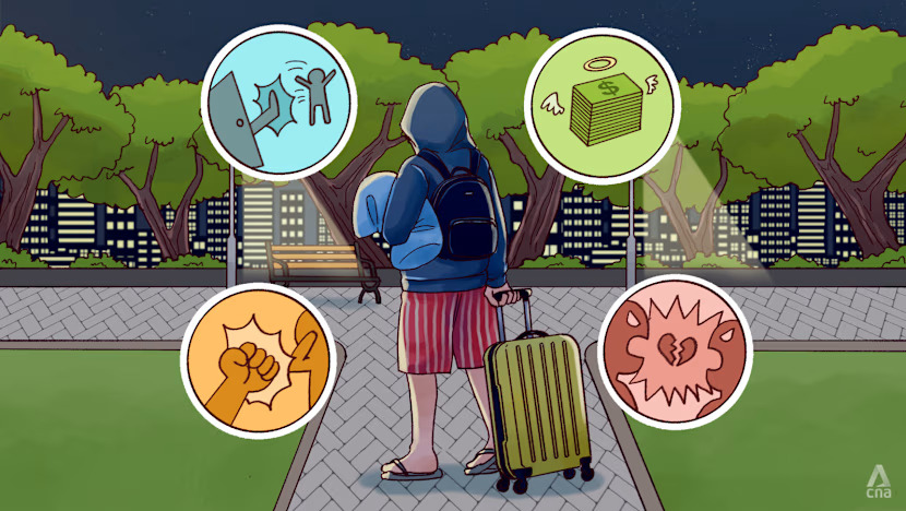 Vô gia cư dài hạn tại Singapore bắt nguồn từ những đổ vỡ trong gia đình - Ảnh: CNA