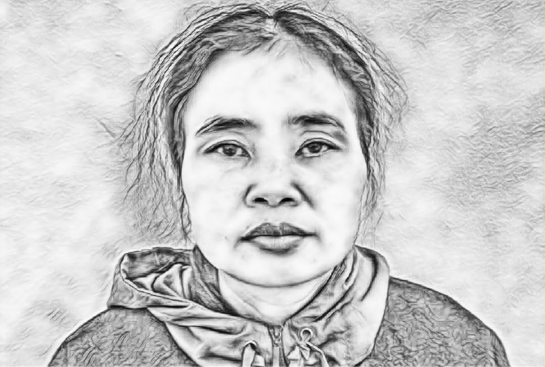 Đinh Thị Kim tại cơ quan công an - Ảnh công an cung cấp