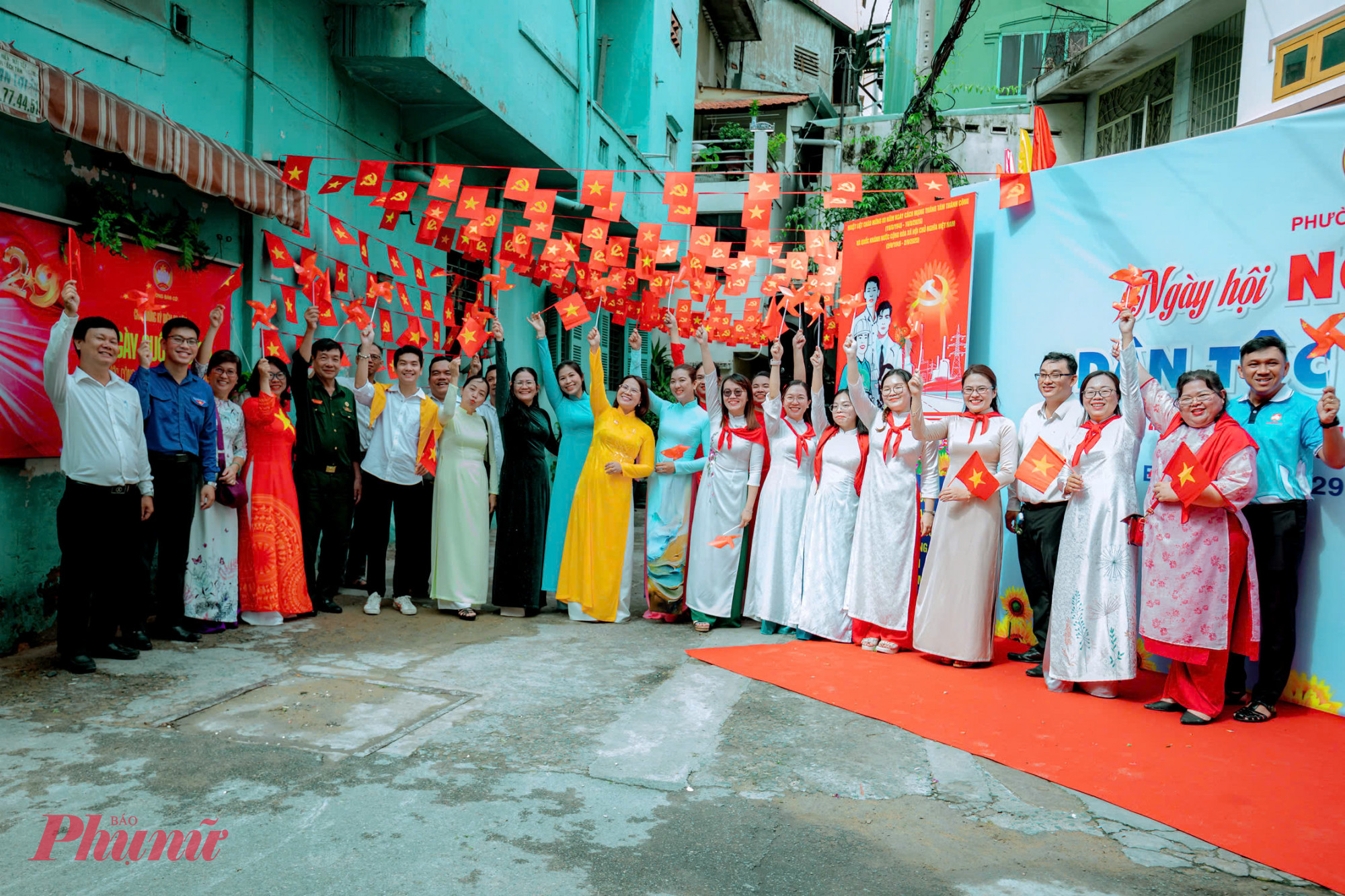 Ngày hội Non song - Dân tộc kết đoàn tại phường Bàn Cờ, TPHCM - Ảnh: MTTQ TPHCM