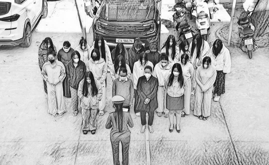 Các đối tượng bị khởi tố_Ảnh: Công an cung cấp.