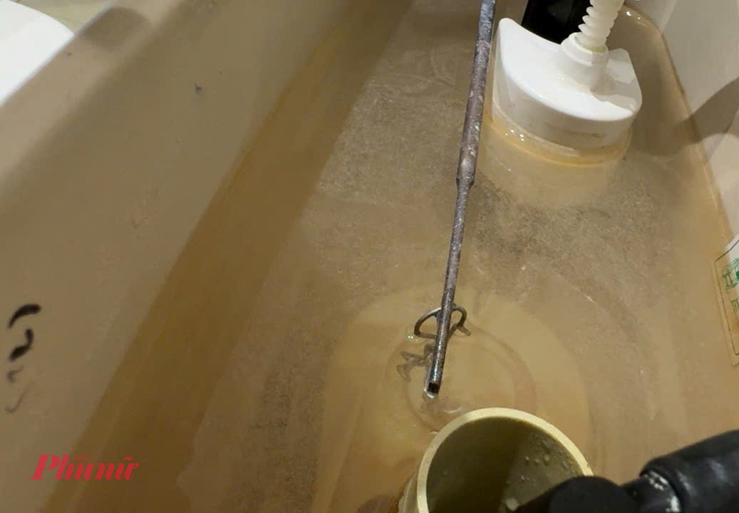 Nước trong bồn cầu của cư dân chung cư Centana 