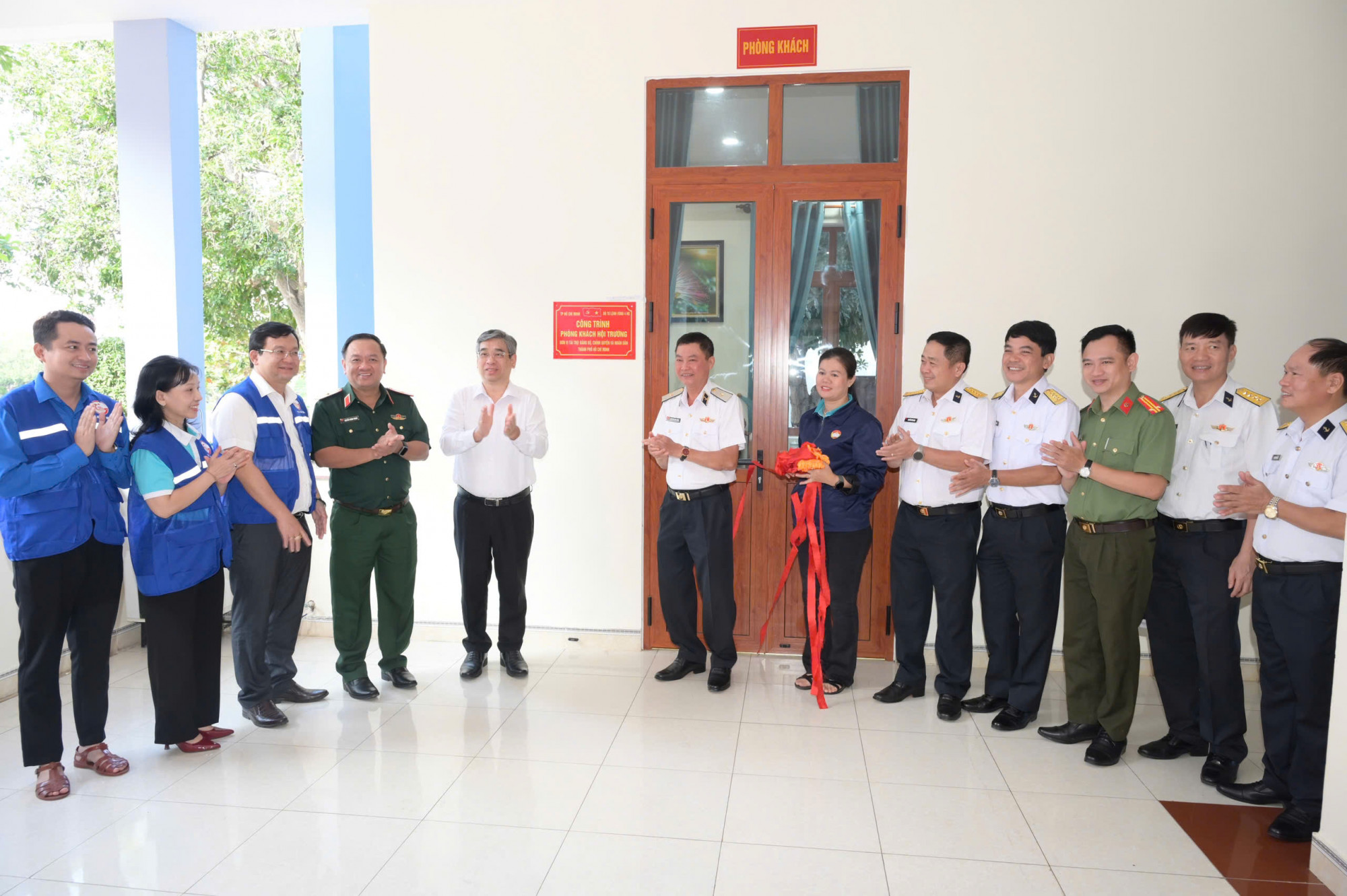 Lãnh đạo TPHCM dự khánh thành công trình phòng khách hội trường Bộ Tư lệnh Vùng 4 Hải quân