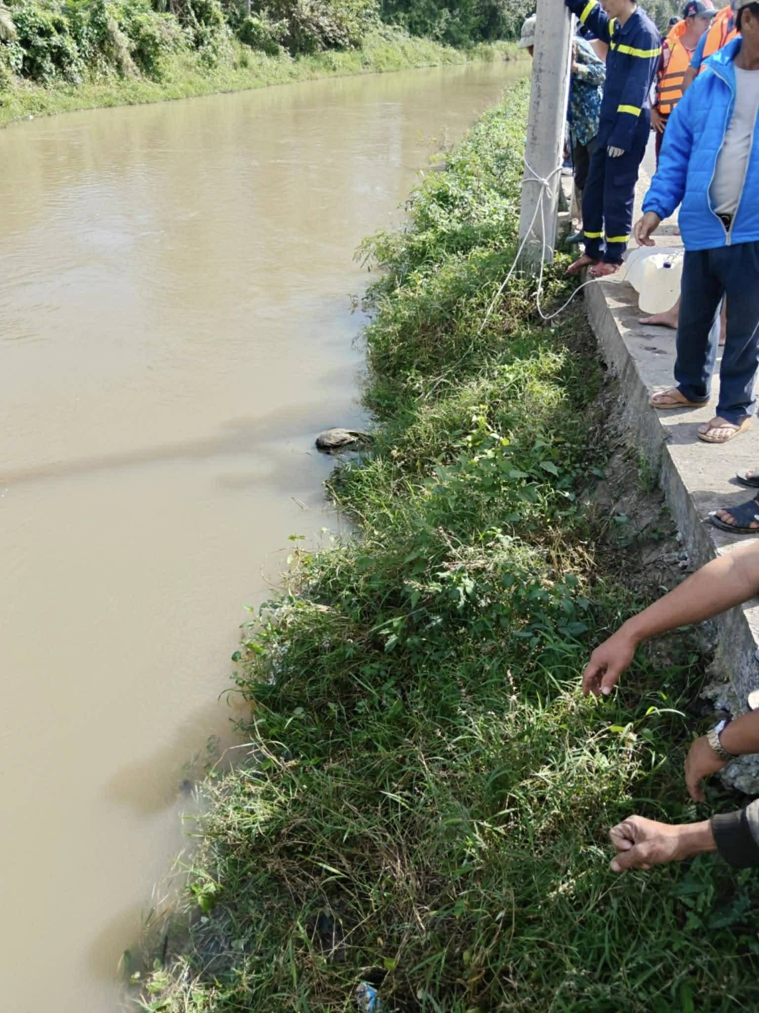 Đoạn mương nơi ông D gặp nạn-Ảnh: MXH