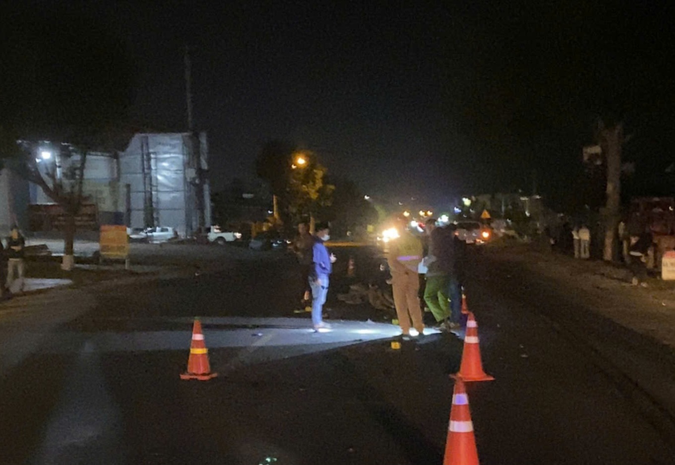 Hiện trường xảy ra vụ tai nạn - ảnh: CACC