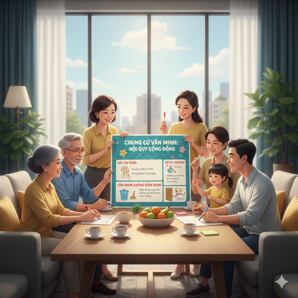 Nên có bộ quy tắc ứng xử tại chung cư để dựa vào đó mà xử lý 