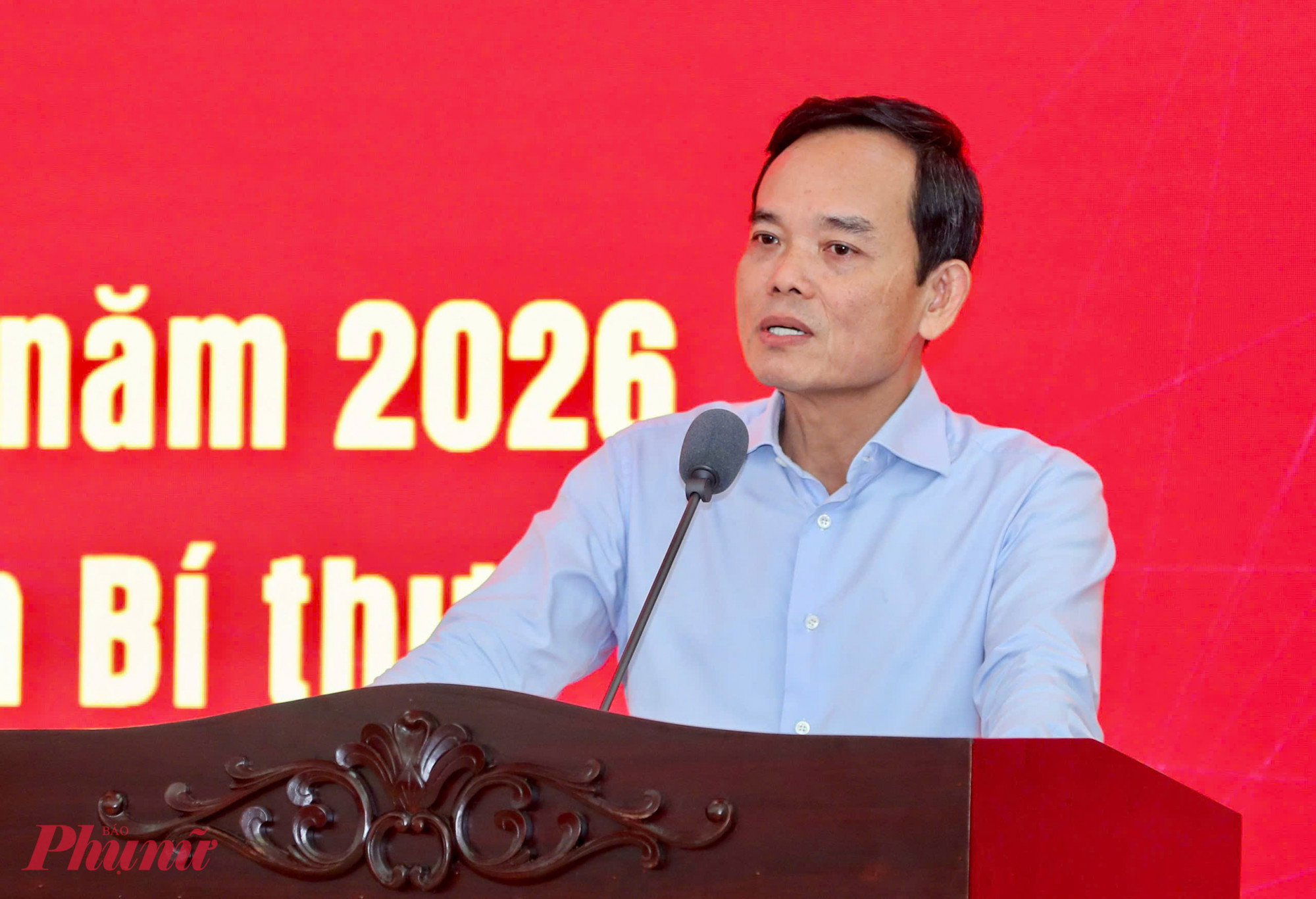 Bí thư Thành uỷ TPHCM Trần Lưu Quang phát biểu kết luận hội nghị - Ảnh: Thanh Tâm