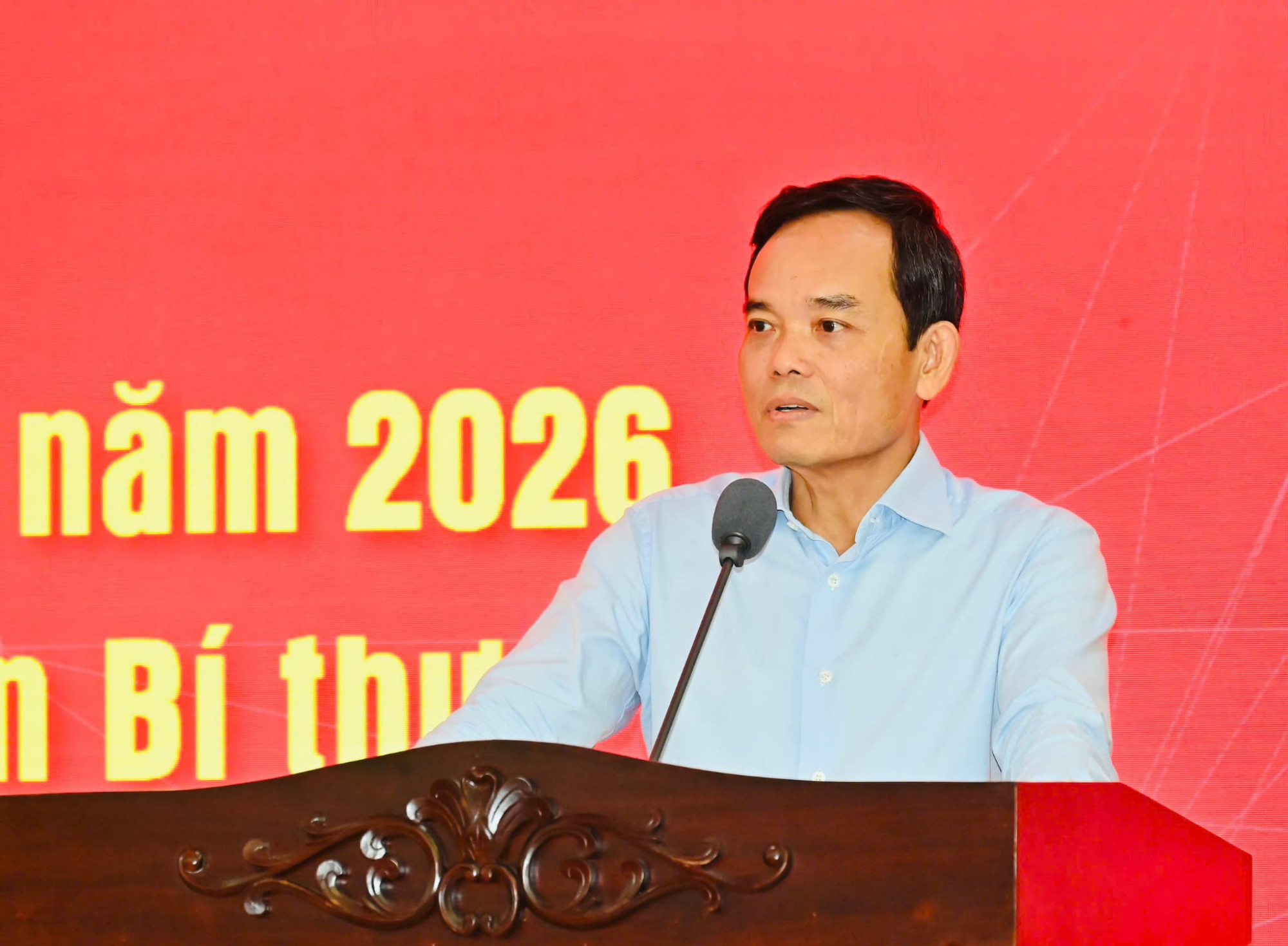 Bí thư Thành uỷ Trần Lưu Quang: Chậm chuyển đổi số là chậm so với xu thế phát triển của thế giới Ông Trần Lưu Quang - Bí thư Thành ủy TPHCM phát biểu khai mạc hội nghị. Ảnh: Việt Dũng/SGGP