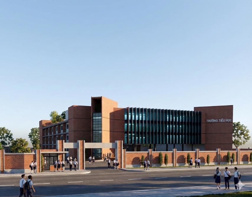 Thiết kế phác thảo của công trình Trường tiểu học Bình Chuẩn 3