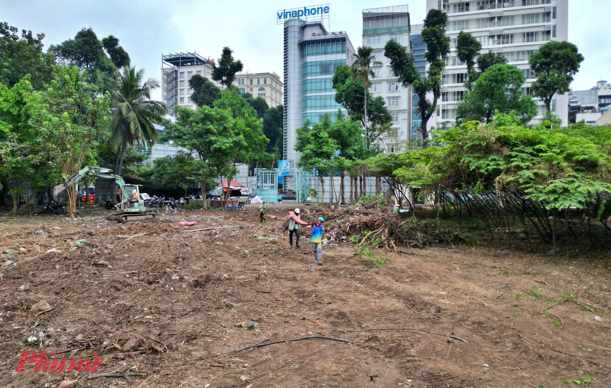 Đây là khu đất để xây dựng dự án Nhà thi đấu Phan Đình Phùng