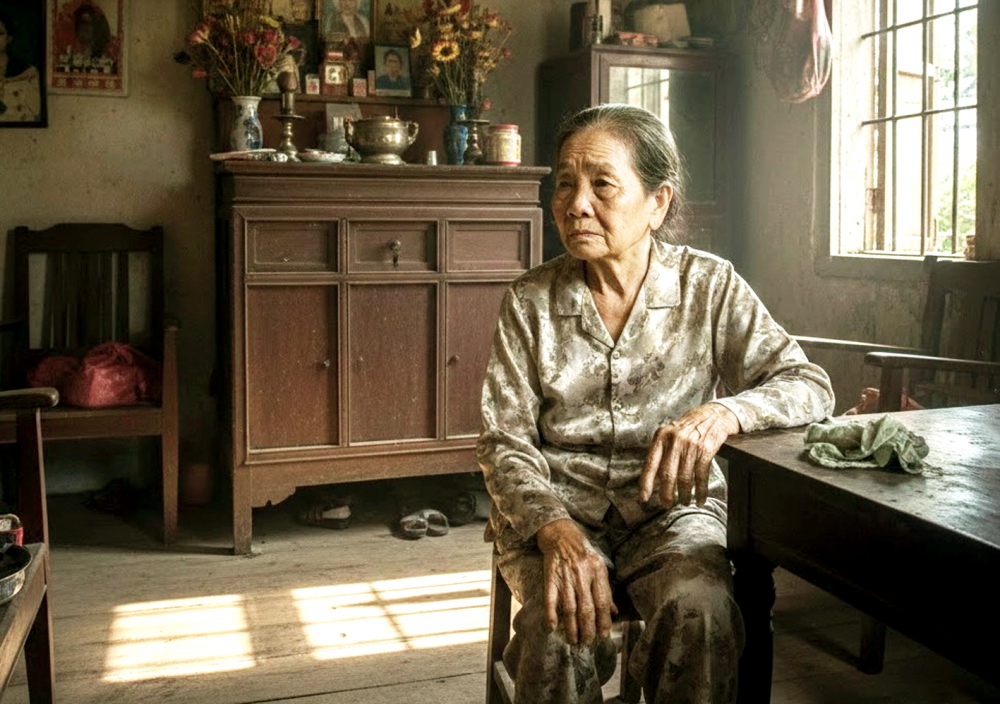 Khi vợ hoặc chồng biệt tích nhiều năm, người ở lại gặp khó khăn trong vấn đề giải quyết tài sản chung - Ảnh minh họa do AI tạo ra