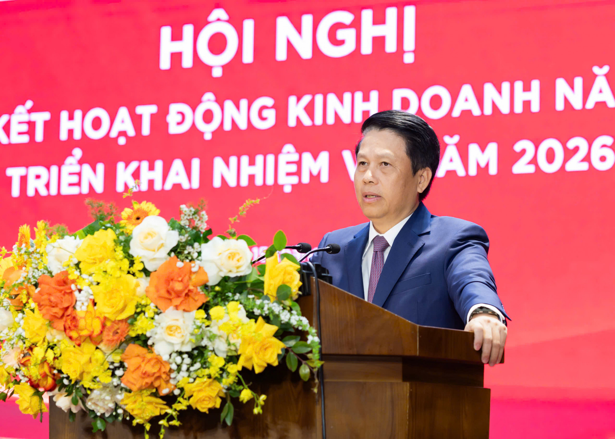 Ông Phạm Tiến Dũng - Ủy viên Ban Thường vụ Đảng ủy, Phó thống đốc Ngân hàng Nhà nước dự và phát biểu chỉ đạo hội nghị - Ảnh: Agribank