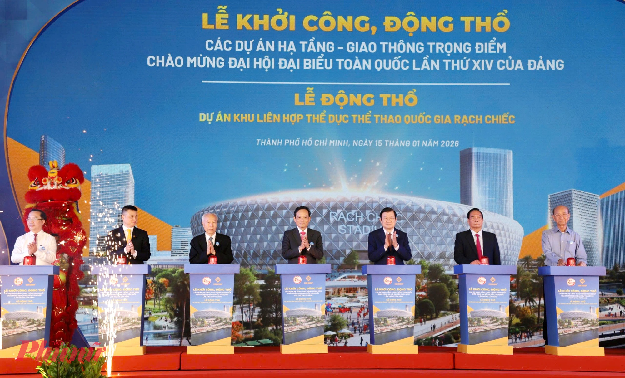 Lễ khởi công Khu liên hợp thể thao Rạch Chiếc