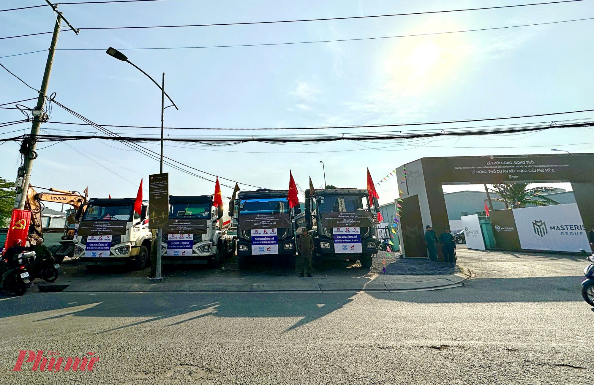 Lễ động thổ cầu Phú Mỹ 2 vào sáng 15/1 - Ảnh: Tâm Minh