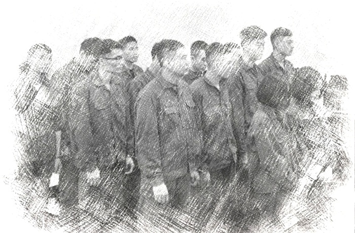 Các bị cáo tại phiên tòa - Ảnh: N.A