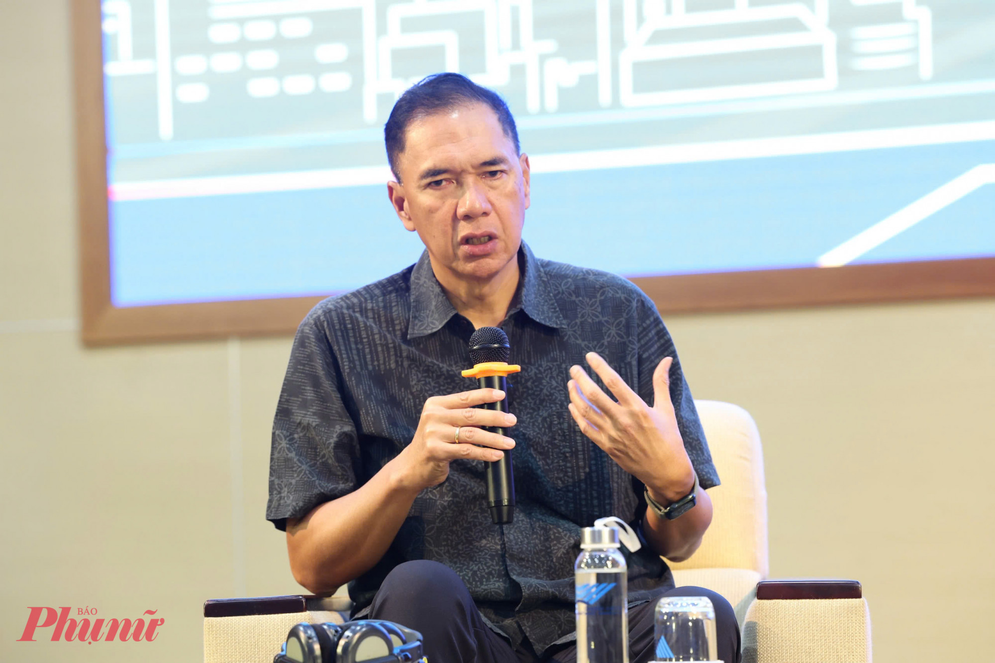 Ông Gita Wirjawan - học giả thỉnh giảng Đại học Stanford - Ảnh: N.L