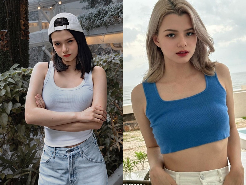 Ở đời thường, Becky chuộng phong cách tối giản, trẻ trung. Áo cardigan mềm mại, áo thun ôm dáng, quần suông hay jeans sáng màu thường xuyên xuất hiện trong những hình ảnh cô chia sẻ trên mạng xã hội. 