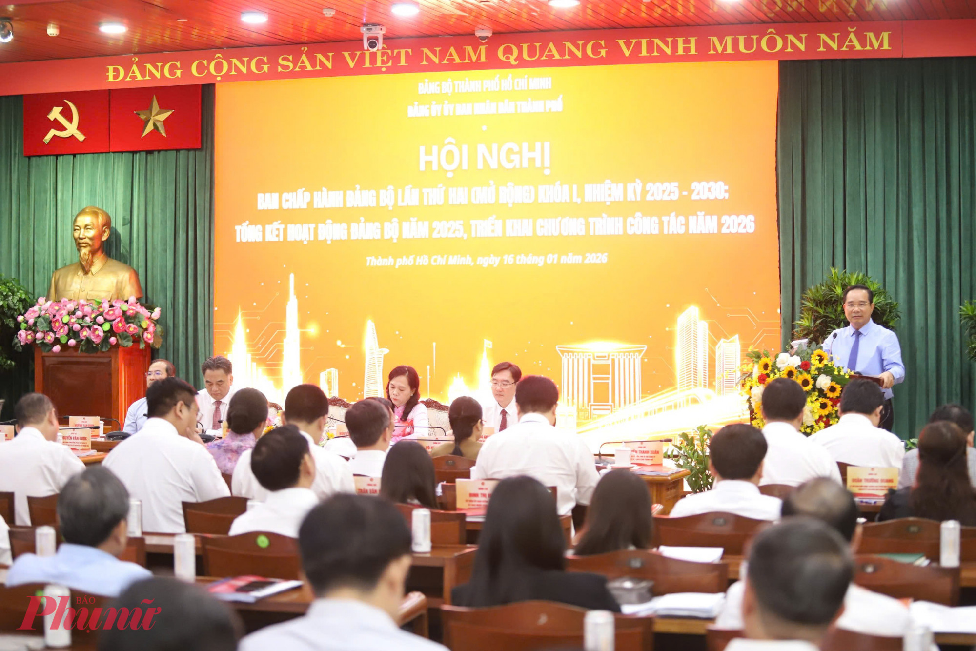 Hội nghị Ban Chấp hành Đảng bộ UBND TPHCM lần thứ 2 (mở rộng), khóa X, nhiệm kỳ 2025 - 2030 - Ảnh: Thanh Tâm