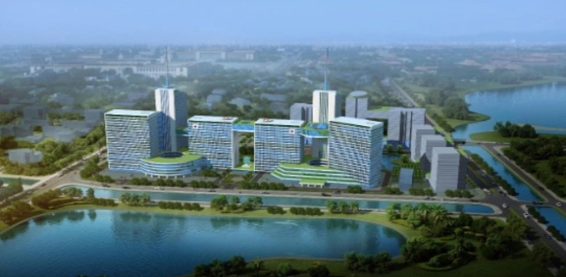 Phối cảnh Dự án Khu phức hợp Y tế - Chăm sóc sức khỏe người cao tuổi Đại học Y Hà Nội. Ảnh: HANDICO