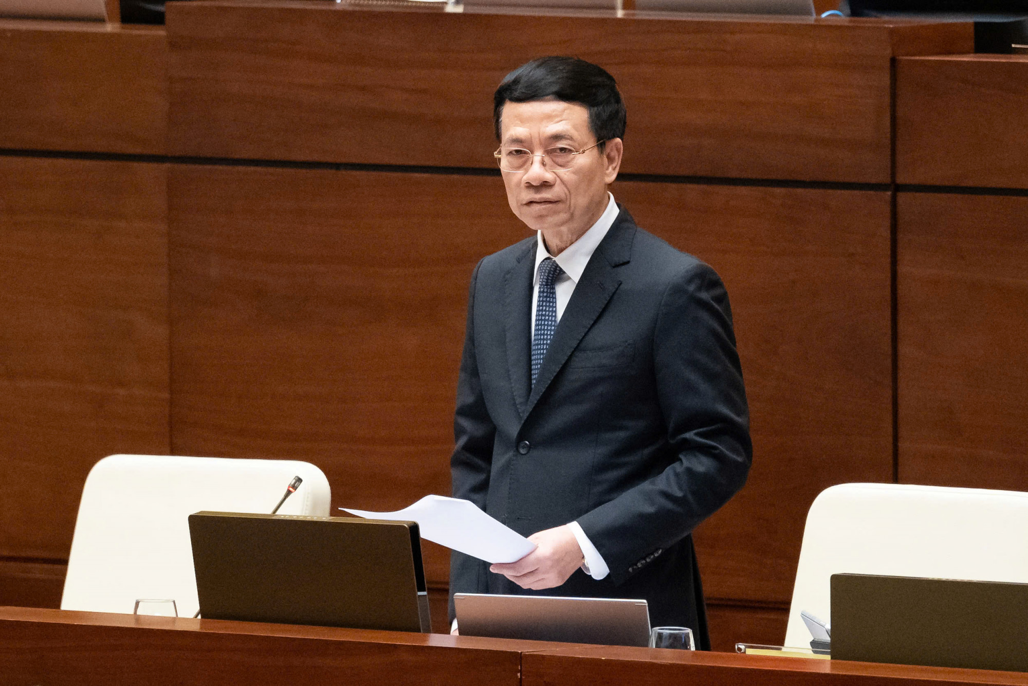 Bộ trưởng Khoa học và Công nghệ Nguyễn Mạnh Hùng