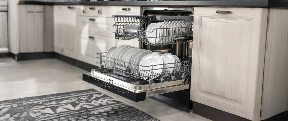 Máy rửa chén giúp tiết kiệm thời gian và công sức cho công việc nội trợ. 