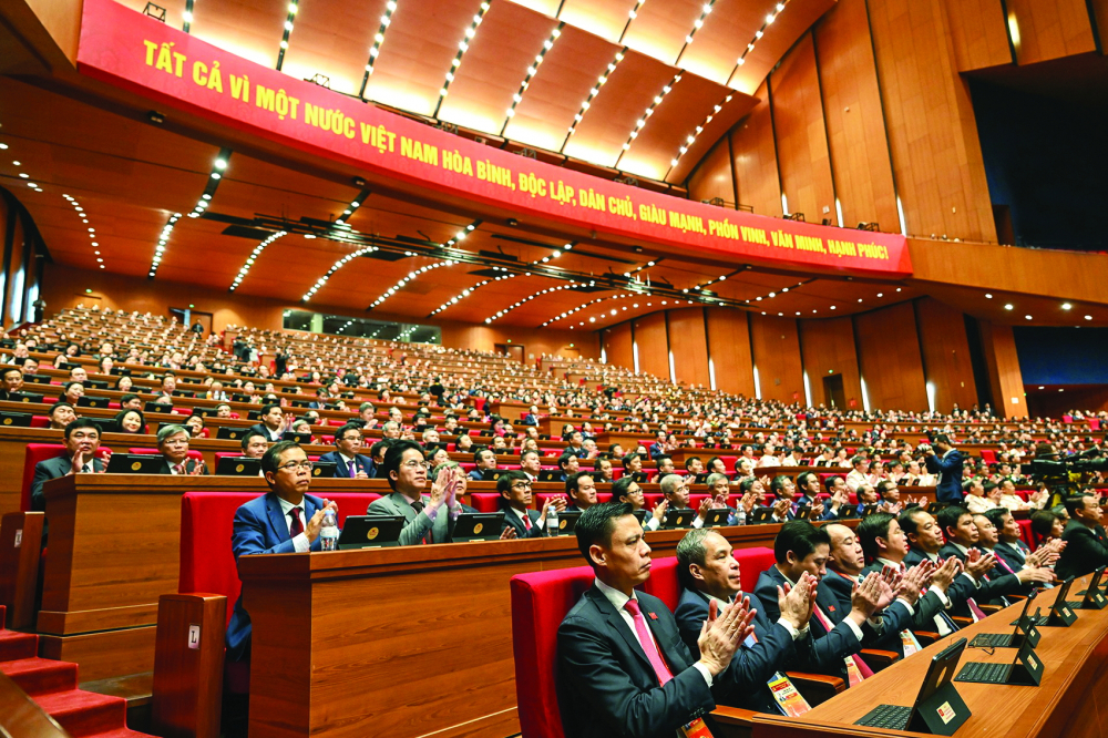 Toàn cảnh phiên khai mạc Đại hội  Đại biểu toàn quốc lần thứ XIV của Đảng  - ẢNH: HỒ Ý