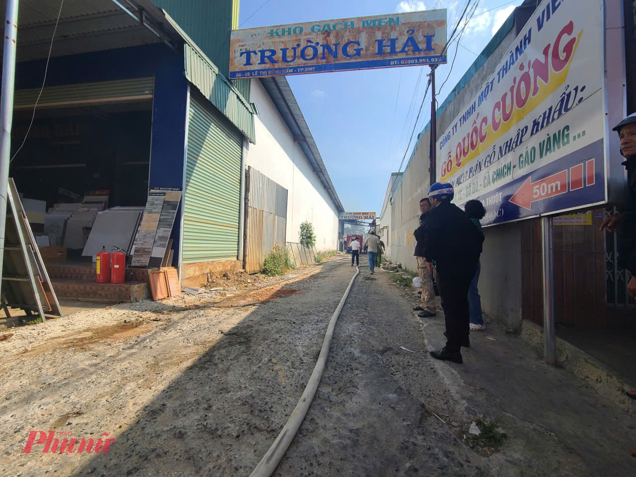 Khu vực xảy ra vụ hỏa hoạn