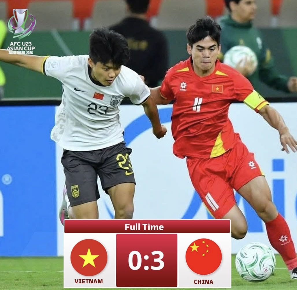 Khá bất ngờ khi U23 Việt Nam thất bại trước U23 Trung Quốc với tỉ số khá đậm