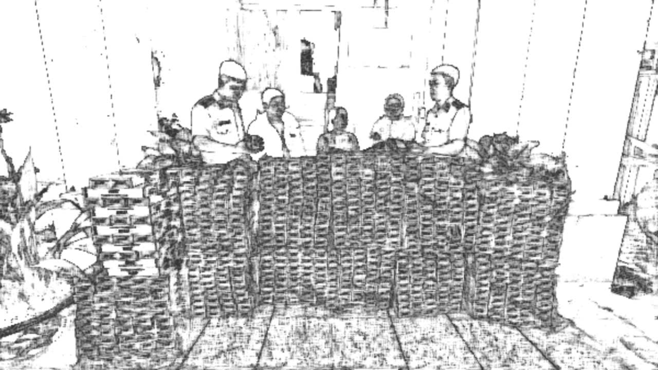 Đối tượng Nguyễn Văn Hải bị bắt giữ cùng tang vật - ảnh: S.Đ.