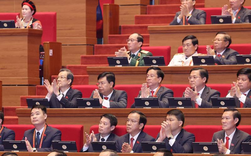 Đại biểu dự Đại hội Đại biểu toàn quốc lần thứ XIV của Đảng - ảnh: TTXVN