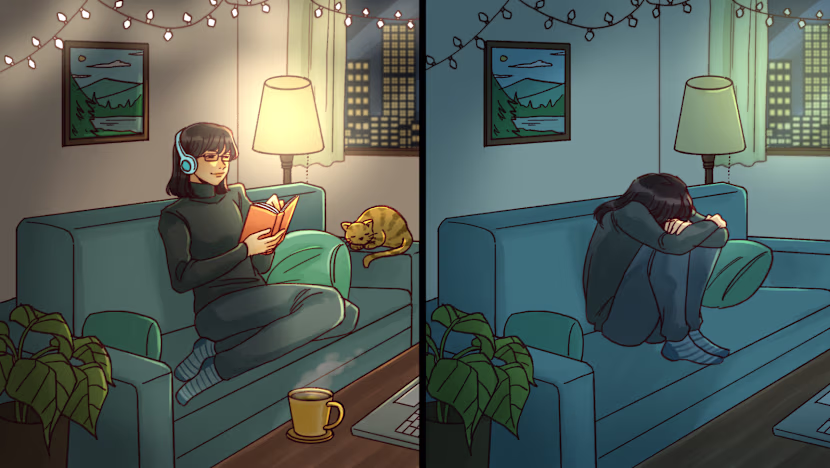 Với hàng triệu người trẻ Trung Quốc, sống một mình mang lại tự do và quyền làm chủ cuộc sống nhưng cũng đi kèm những khoảnh khắc cô đơn khó nói thành lời - Ảnh: CNA 