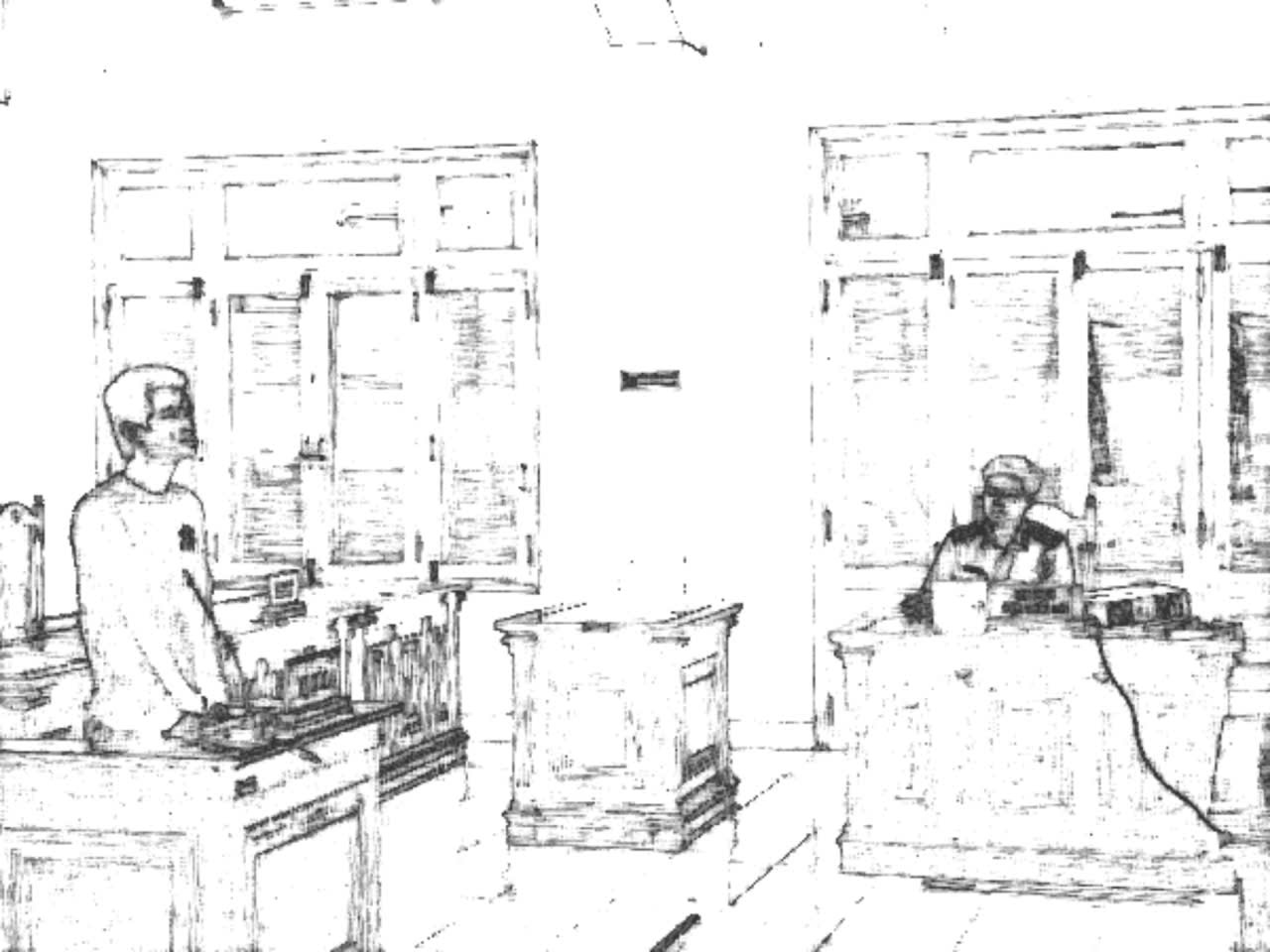 Bị cáo Trần Triệu Quí tại phiên tòa - ảnh: T.T.