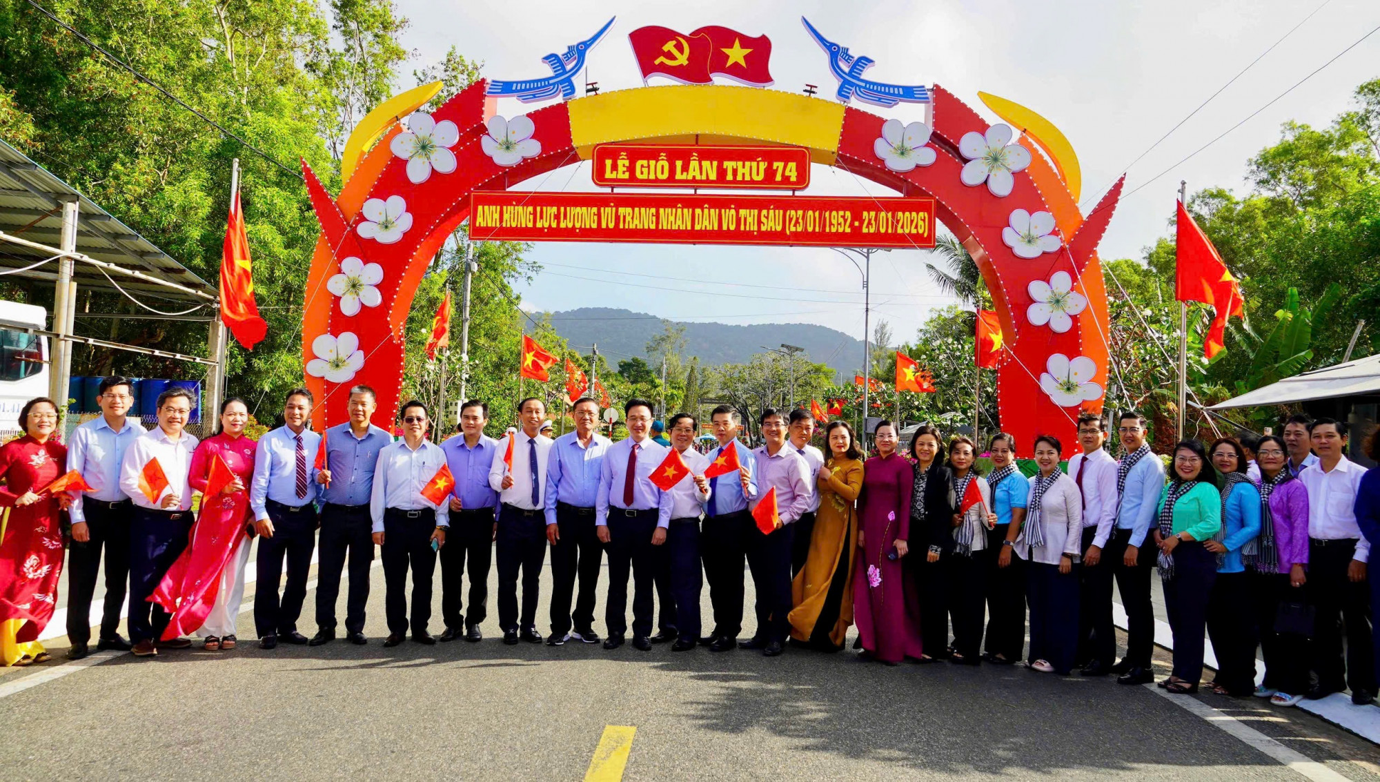 Công trình được khánh thành đúng ngày giỗ Anh hùng Lực lượng vũ trang nhân dân Võ Thị Sáu, mang ý nghĩa tri ân sâu sắc