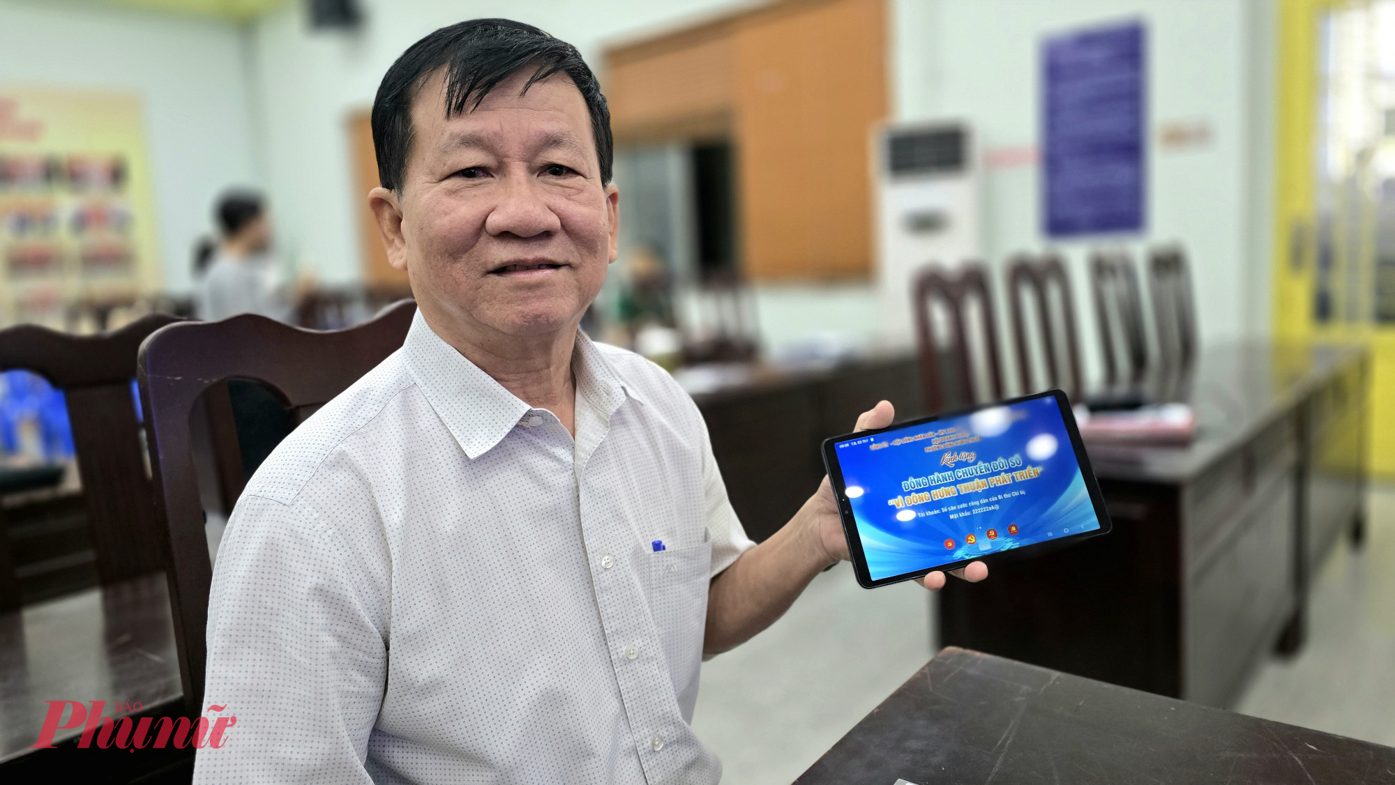 Ông Võ Văn Ngọc - Bí thư Chi bộ khu phố 5 - bày tỏ 