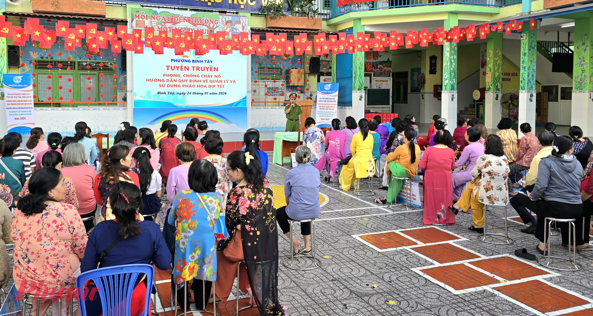 Tại chương trình, Hội LHPN phường tổ chức tuyên truyền