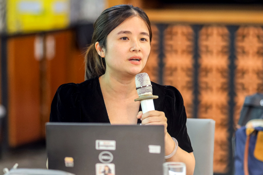 Chuyên gia tài chính Trần Thị Minh Nguyệt cho rằng phụ nữ nên bớt tự đặt áp lực phải  làm tròn mọi vai trong gia đình - ẢNH: B.Đ.T.