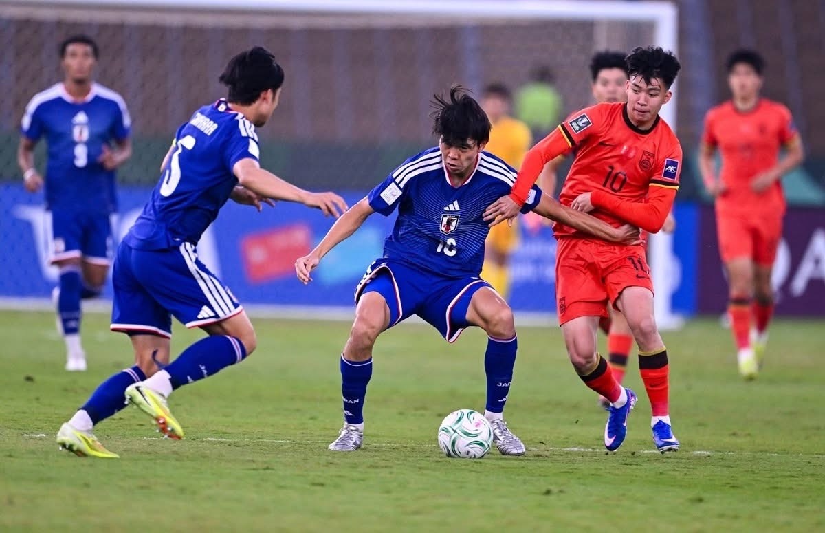 U23 Nhật Bản đã có trận đấu áp đảo hoàn toàn U23 Trung Quốc