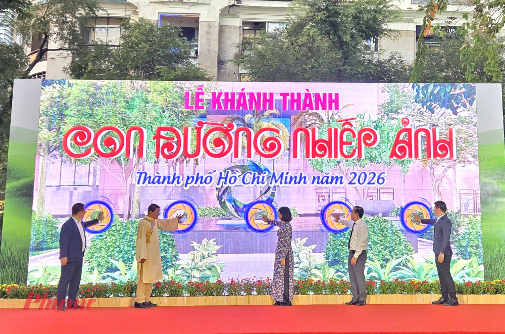 Nghi thức khánh thành Con đường Nhiếp ảnh TPHCM.