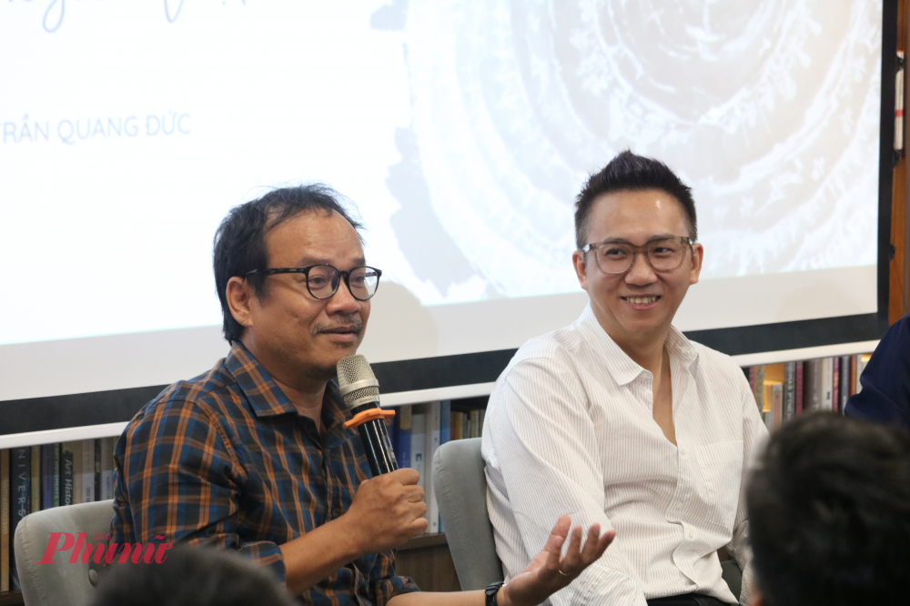 Trong buổi giao lưu còn có sự tham gia của nhà báo Lý Đợi - Ảnh: Phương Nhã