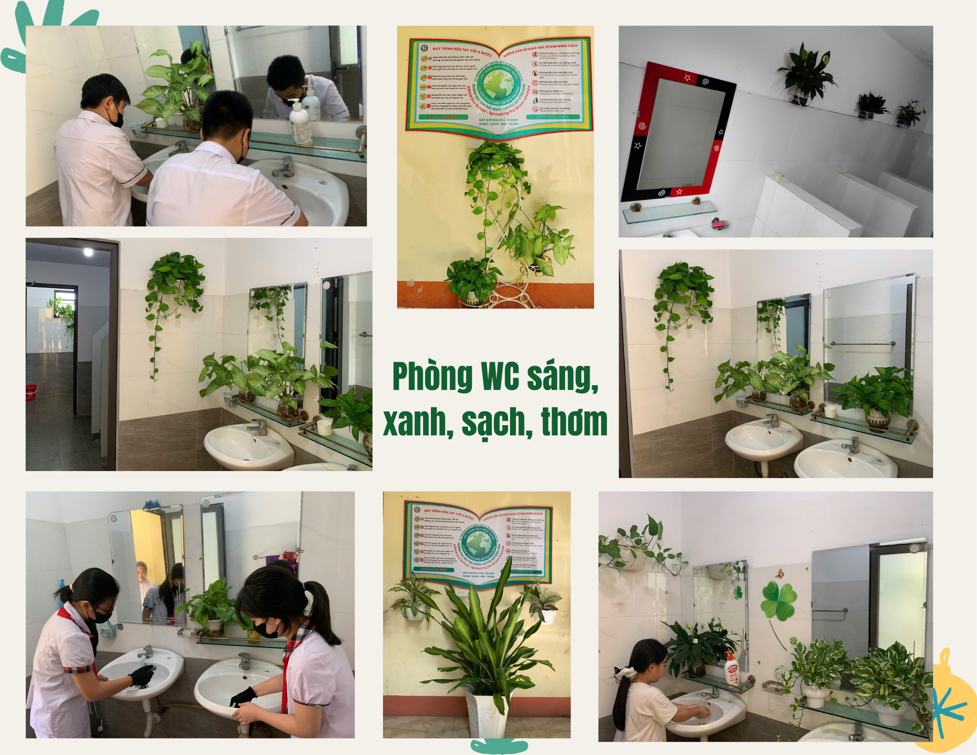 Dự án nhà vệ sinh sáng - xanh - sạch - thơm tham dự giải thưởng Trường học sinh thái ASEAN Việt Nam năm 2025. Ảnh: Ban tổ chức