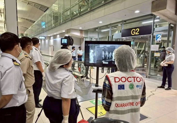 Thái Lan đã triển khai sàng lọc y tế tại sân bay đối với hành khách đến từ vùng dịch vi rút Nipah - Ảnh: Thailand Goverment