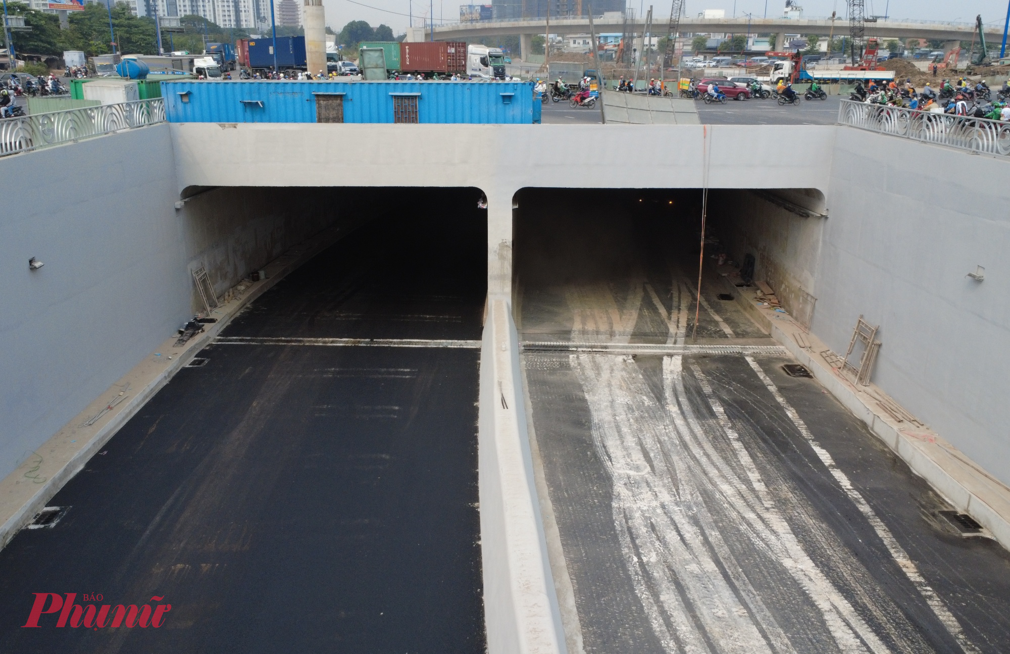 Hầm chui nối từ đường Mai Chí Thọ với đường dẫn cao tốc TPHCM - Long Thành - Dầu Giây đã thông.