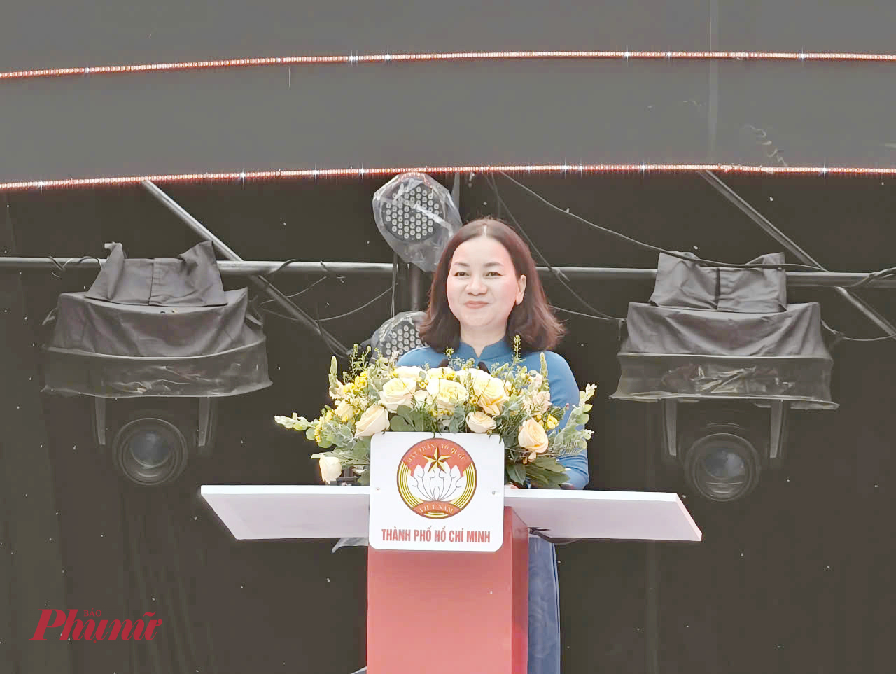 Bà Trương Thị Bích Hạnh - Ủy viên Ban Thường vụ Thành ủy, Phó Chủ tịch Thường trực Ủy ban MTTQ Việt Nam TPHCM - thông tin về các hoạt động chăm lo Tết Bính Ngọ năm 2026