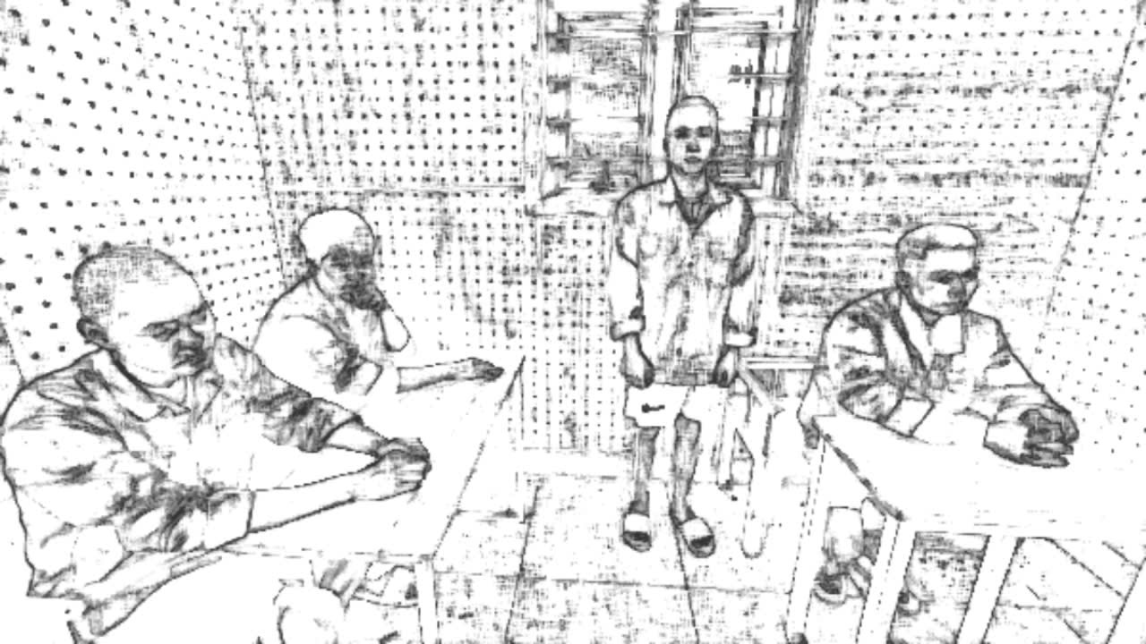 Các đối tượng tại cơ quan công an - ảnh: Sỹ Đức