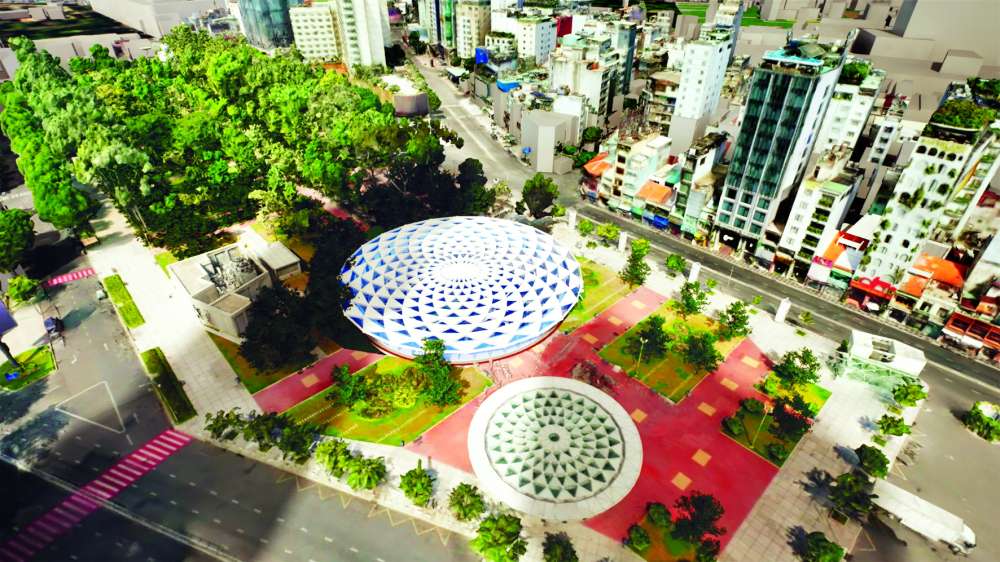 Phối cảnh tuyến metro số 2 - công trình được động thổ ngày 15/1 - nhằm chào mừng Đại hội Đại biểu toàn quốc lần thứ XIV của Đảng - Nguồn ảnh: MAUR