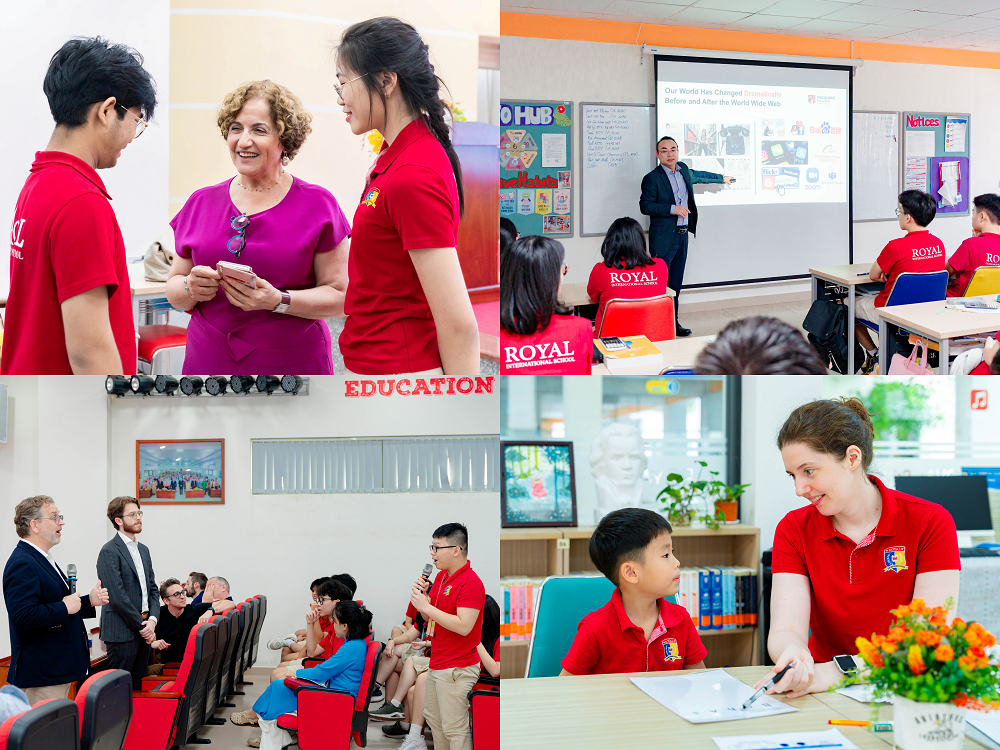Nhiều chương trình giao lưu học thuật được Royal School tổ chức mỗi năm học - Ảnh: Royal School